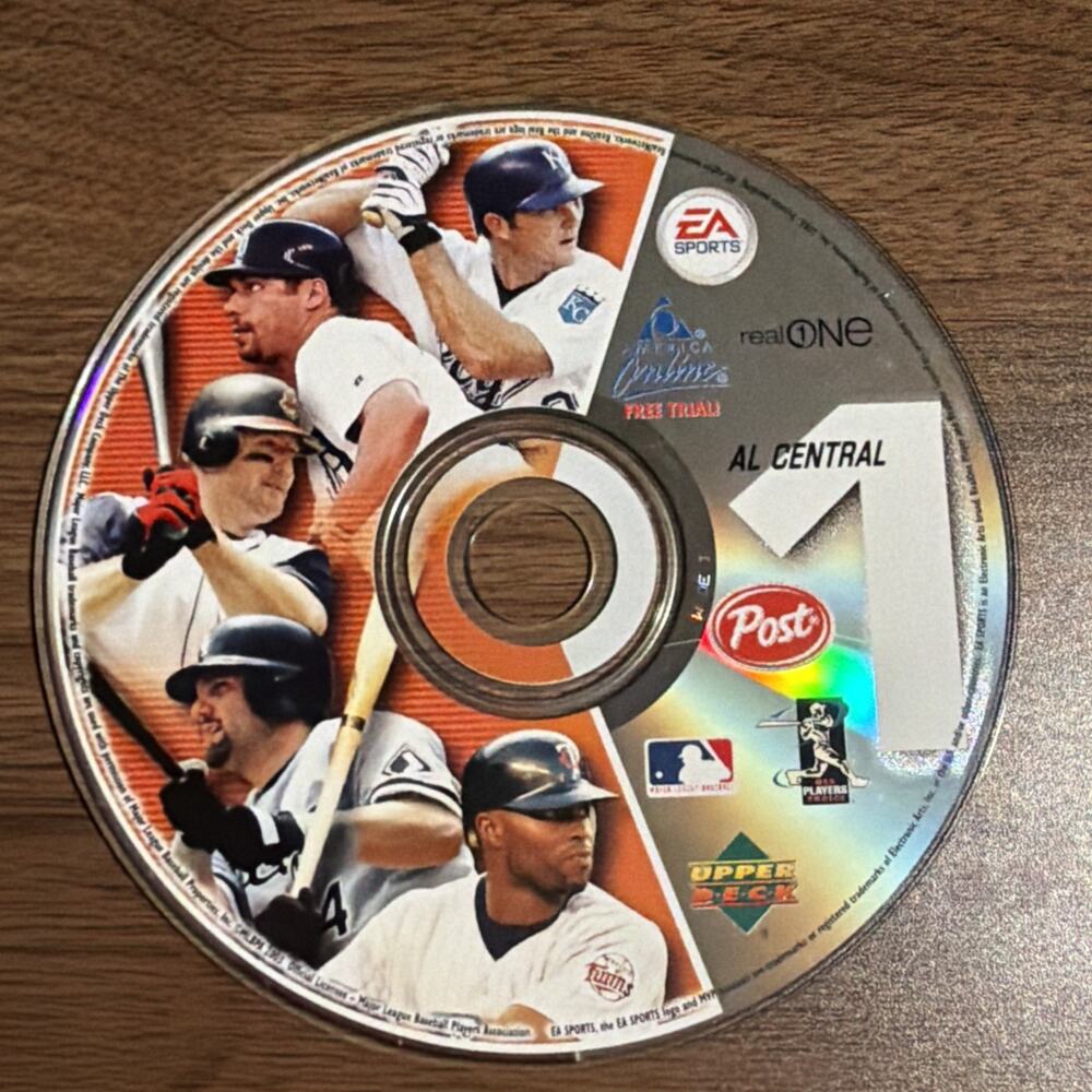 EA Sports AL Central Baseball - Post Cereal Promo #1 (PC, 2003),- Disc Only!!!